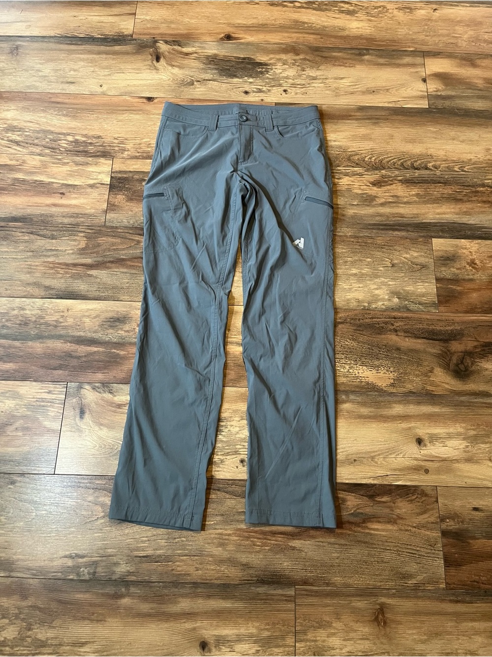 Eddie Bauer First Ascent Women’s 6 Blue/Gray Hiking Pants Stretch Cargo Outdoor